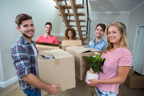 Professional packing services in Millhill preparing boxes for a home move
