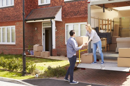 Man And Van Millhill secure payment process illustration