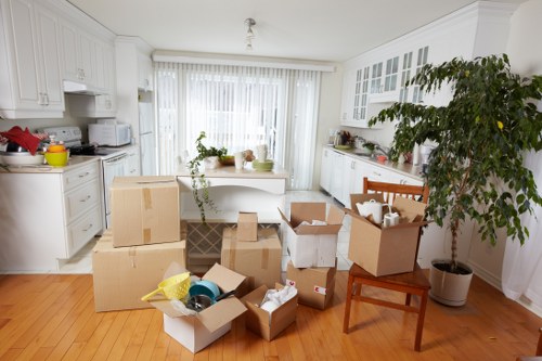 Professional removals worker completing a safe and careful move