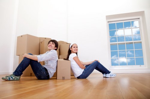 Pricing estimate for a man and van job with boxes and furniture