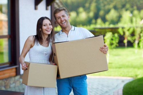 Securely loaded moving van representing a safe man and van service