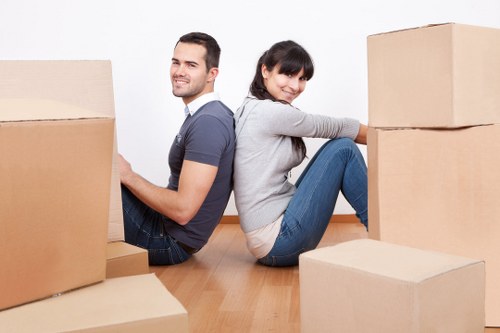 Careful household transport and unloading for a Mill Hill property move