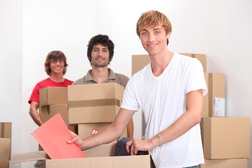 Loaded van during a household move or delivery job